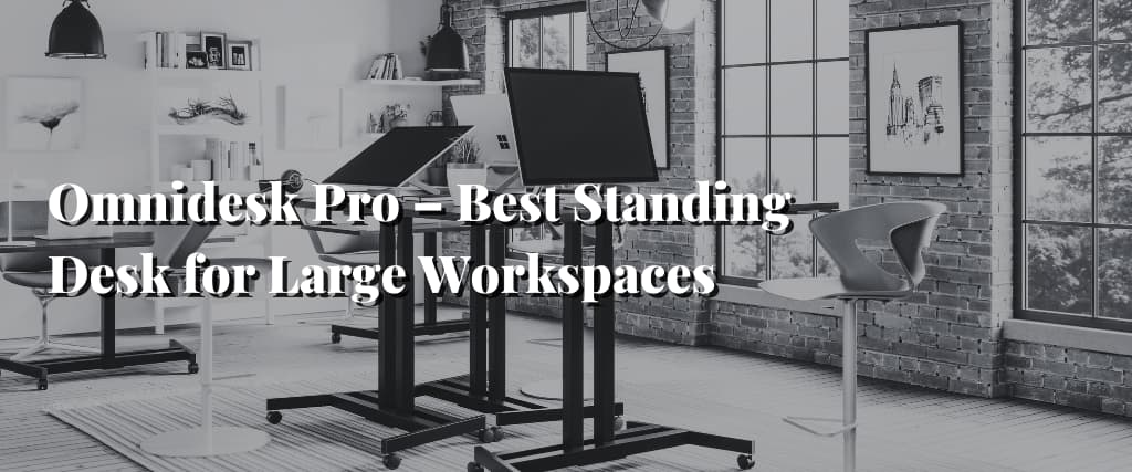 Omnidesk Pro – Best Standing Desk for Large Workspaces