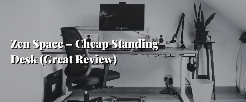 Zen Space – Cheap Standing Desk (Great Review)