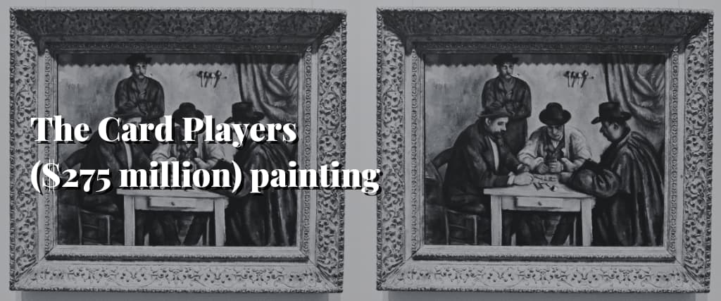 The Card Players ($275 million) painting